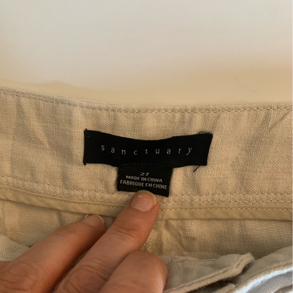 Sanctuary Sasha linen
Casual beige Cropped Pants, size 27 beach coastal chic - Picture 7 of 15